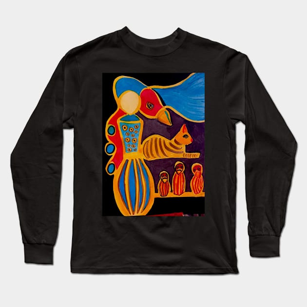 Animal Spirit Guides Long Sleeve T-Shirt by Sarah Curtiss